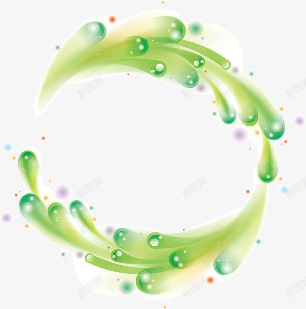 绿色圆形泡泡png免抠素材_新图网 https://ixintu.com 卡通 可爱 圆形 彩泡 彩绘 彩色 时尚 气泡 气球 泡泡 绿色 美好 透明