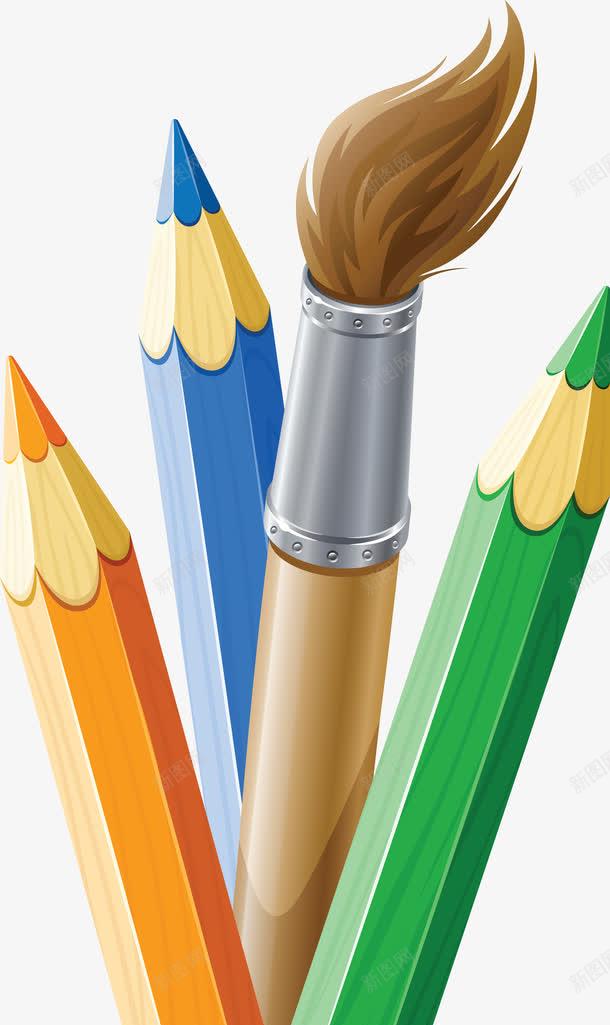 画笔png免抠素材_新图网 https://ixintu.com 学习用品 开学季 教师节 文具
