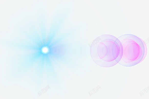 紫色圆形光影效果png免抠素材_新图网 https://ixintu.com 光效光晕 星光放射线 紫色 背景素材 蓝色