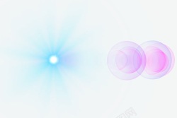 蓝色放射线紫色圆形光影效果高清图片