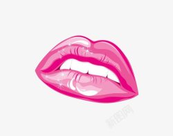 粉色性感女人粉色嘴巴嘴唇高清图片