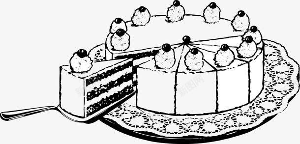 切开的蛋糕png免抠素材_新图网 https://ixintu.com EPS 手绘 甜品 甜点 简笔画 蛋糕 蛋糕简笔画 食物