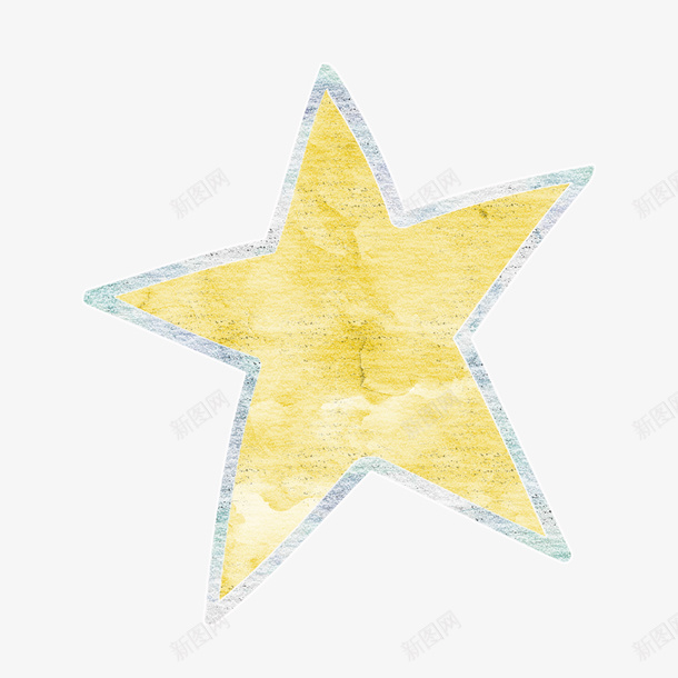 黄色星星的粉笔画png免抠素材_新图网 https://ixintu.com 五角星 可爱 学校板报 星星 灰色线条 黄色 黑板粉笔画