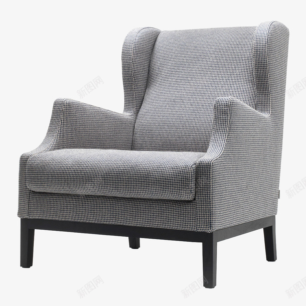 高级的灰色单人沙发png免抠素材_新图网 https://ixintu.com 产品实物 创意 单人 大气 家居 现代家具 简单 简约 舒适 高级灰色