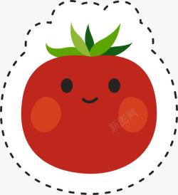 番茄标签红色西红柿高清图片