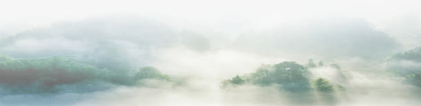 朦胧山水png免抠素材_新图网 https://ixintu.com 仙境 山峰 树林 白雾 自然 风景