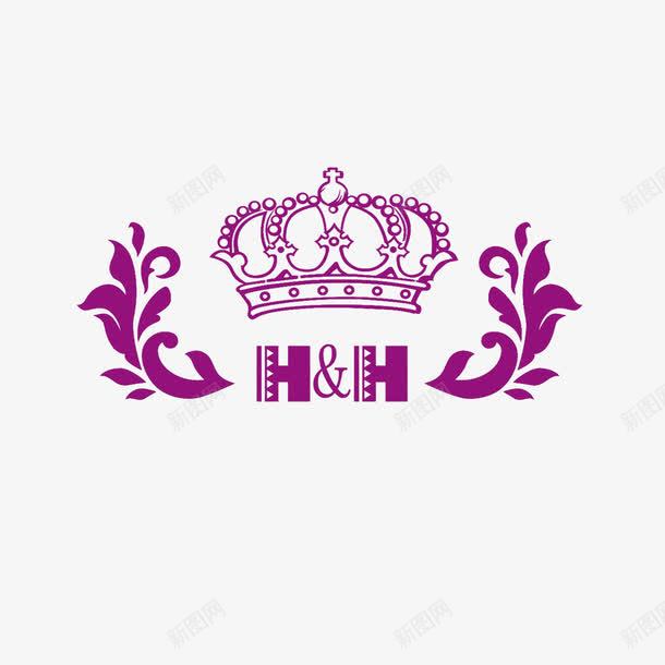 婚礼logo图标png_新图网 https://ixintu.com logo 婚礼素材 皇冠 花纹