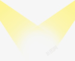 黄色聚光灯素材