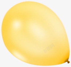 黄色卡通气球装饰可爱素材