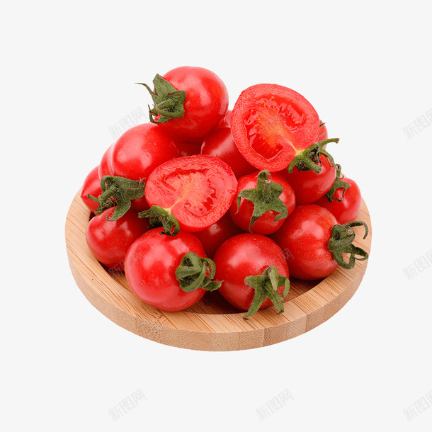木盘里的水果小番茄19png免抠素材_新图网 https://ixintu.com 小番茄 木盘 水果 番茄