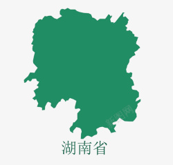 湖南省地图素材
