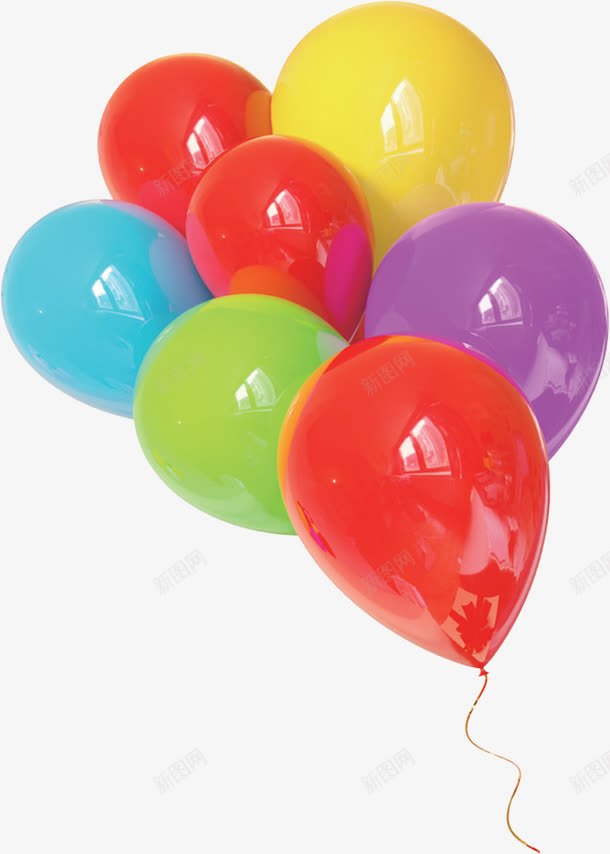 卡通彩色糖果色气球png免抠素材_新图网 https://ixintu.com 卡通 彩色 气球 糖果
