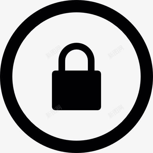 锁定按钮图标png_新图网 https://ixintu.com Web 保护 安全 安全系统 独家 锁