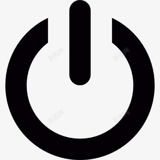 开关电源按钮图标png_新图网 https://ixintu.com 多媒体选项 接口 电源 电源按钮