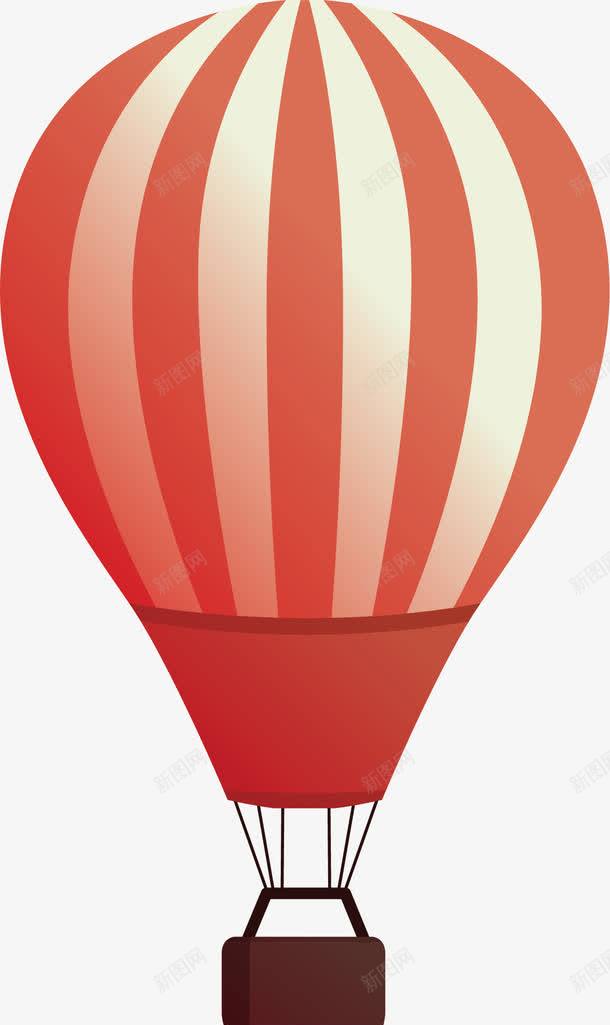 条纹热气球png免抠素材_新图网 https://ixintu.com 实用 工具 手绘 热气球 竖条 红白条纹