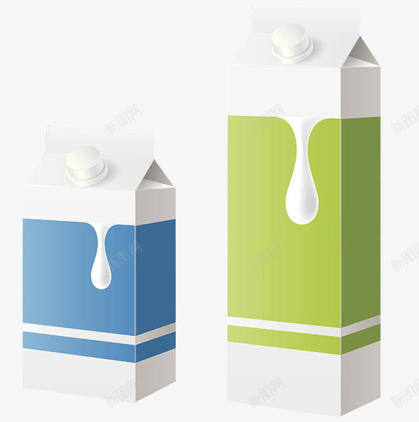 盒装酸奶png免抠素材_新图网 https://ixintu.com 包装盒 手绘酸奶 牛奶 立体 食物