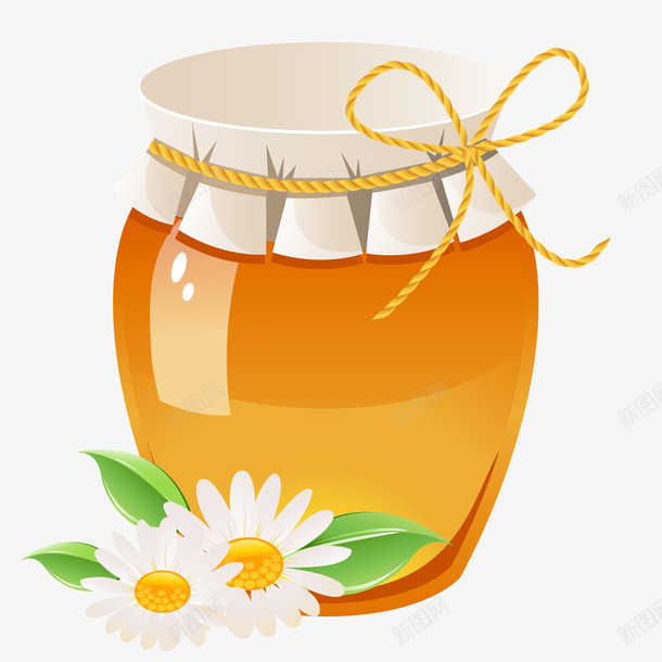 卡通甜蜜蜂蜜罐子png免抠素材_新图网 https://ixintu.com 甜蜜的 罐子 蜂蜜罐子 蜜蜂