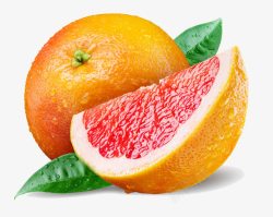 新鲜柚子汁红色柚子高清图片