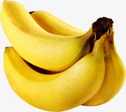 一串香蕉黄色素材