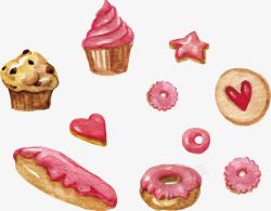 饼干插画手绘甜品高清图片