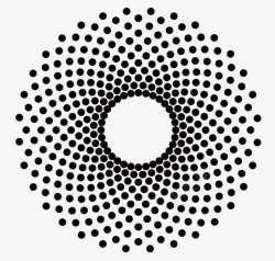 圆形黑点黑色圆形手绘的圆圈高清图片