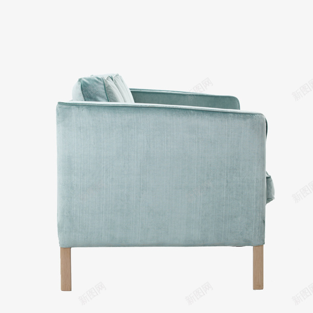 淡蓝色的舒适沙发png免抠素材_新图网 https://ixintu.com 产品实物 侧面 沙发 淡色 淡蓝色 现代家具 简约 舒适的 高端