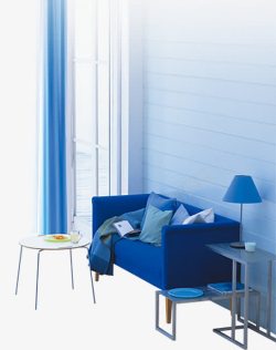 蓝色沙发矢量图蓝色家具家居高清图片