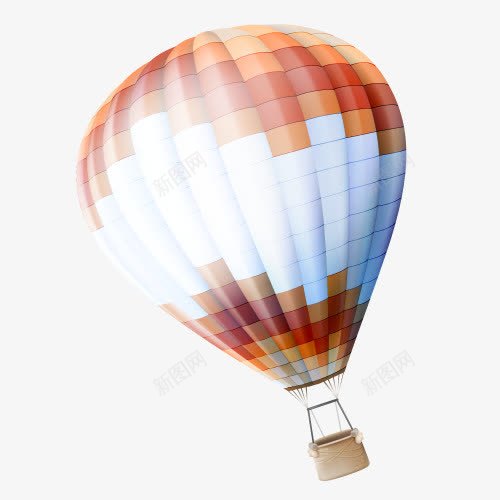 质感的红色热气球png免抠素材_新图网 https://ixintu.com 写实 手绘 拟物化 气球 质感