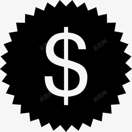 美元的贴纸图标png_新图网 https://ixintu.com 商务 报价 美元符号 美元货币 钱 钱字符号 销售