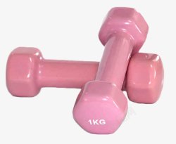 健身用品矢量粉色哑铃高清图片