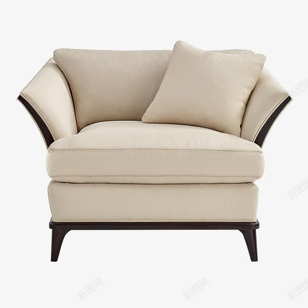 欧式简约单人沙发png免抠素材_新图网 https://ixintu.com 单人 欧式 沙发 简约 黑白沙发