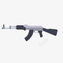 AK47步枪案矢量图素材