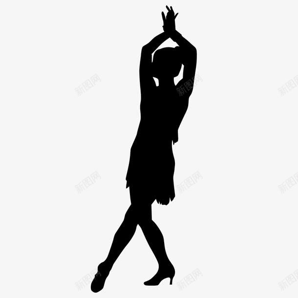桑巴单人舞剪影图标png_新图网 https://ixintu.com 传统的 单人全身 双人舞 女 拉丁 文化 时尚 有吸引力的舞蹈 服装 桑巴舞 羽毛 舞者 节日 衣服 表演者 黑色的