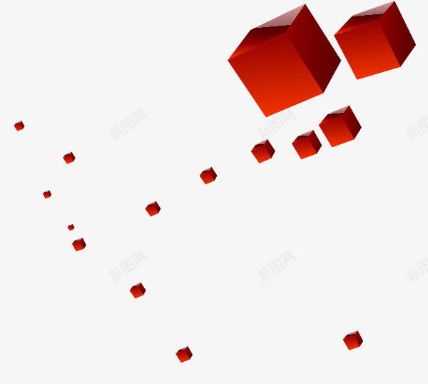 创意多边形矢量图ai免抠素材_新图网 https://ixintu.com 几何图片 创意素材 矢量创意 矢量素材 立体方块 红色 红色方块图片 矢量图