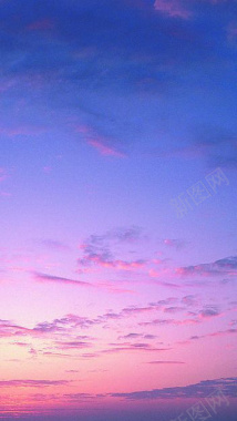 唯美彩色天空H5背景摄影图片
