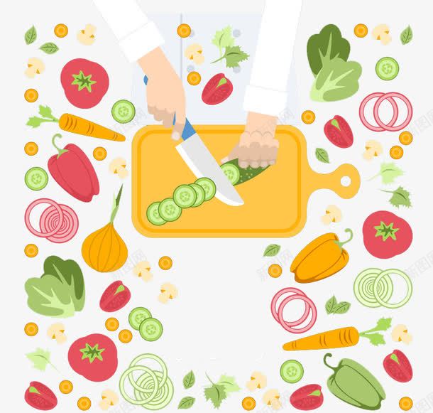 蔬菜沙拉png免抠素材_新图网 https://ixintu.com 做菜 健康 减肥餐 厨师 水果 沙拉 蔬菜