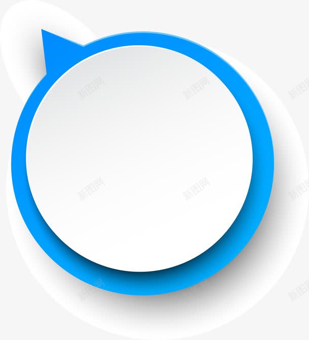 蓝色简约圆圈背景png免抠素材_新图网 https://ixintu.com 免抠PNG 图案 圆圈 简约 背景 蓝色 边框纹理