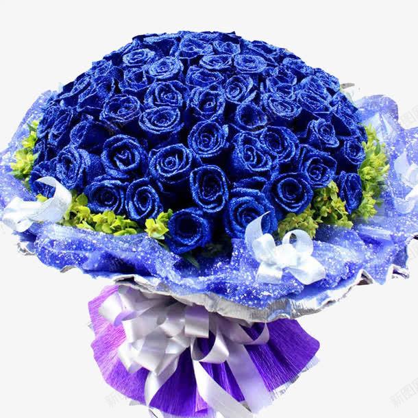 99朵蓝色妖姬png免抠素材_新图网 https://ixintu.com 一束 求婚 玫瑰花 花朵 蓝玫瑰 蓝玫瑰花瓣 送人 鲜花