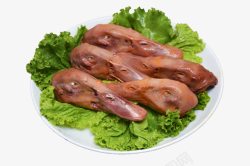 干锅鸭胗美味卤鸭头高清图片