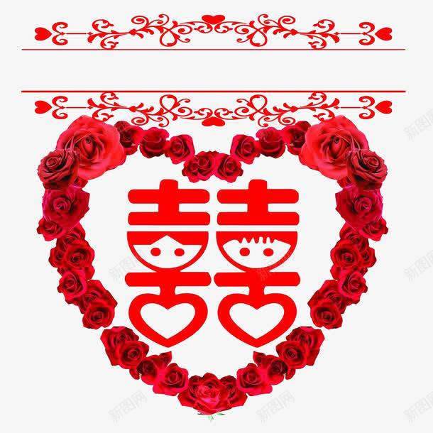 婚庆邀请函png免抠素材_新图网 https://ixintu.com 喜 喜庆 婚庆 婚礼 红色玫瑰 结婚 请帖 请柬 邀请函