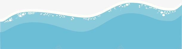 水面边框纹理png免抠素材_新图网 https://ixintu.com 免抠PNG 卡通 插画水面 曲面 水面波浪 海面 简约 蓝色边框