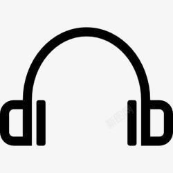 听听力音乐耳机的工具图标高清图片