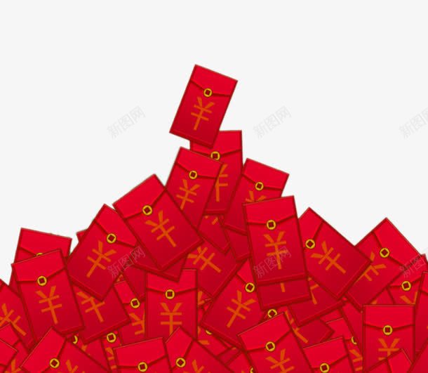 堆积的红包png免抠素材_新图网 https://ixintu.com h5素材 堆积的红包 暴走漫画 活动节日元素