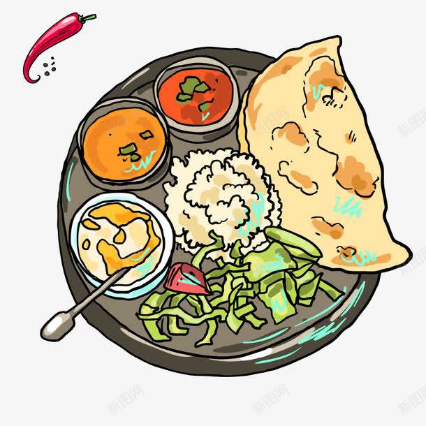 美味泰国咖喱料理插画png免抠素材_新图网 https://ixintu.com 咖喱 小吃 泰国文化 泰国料理 泰国菜