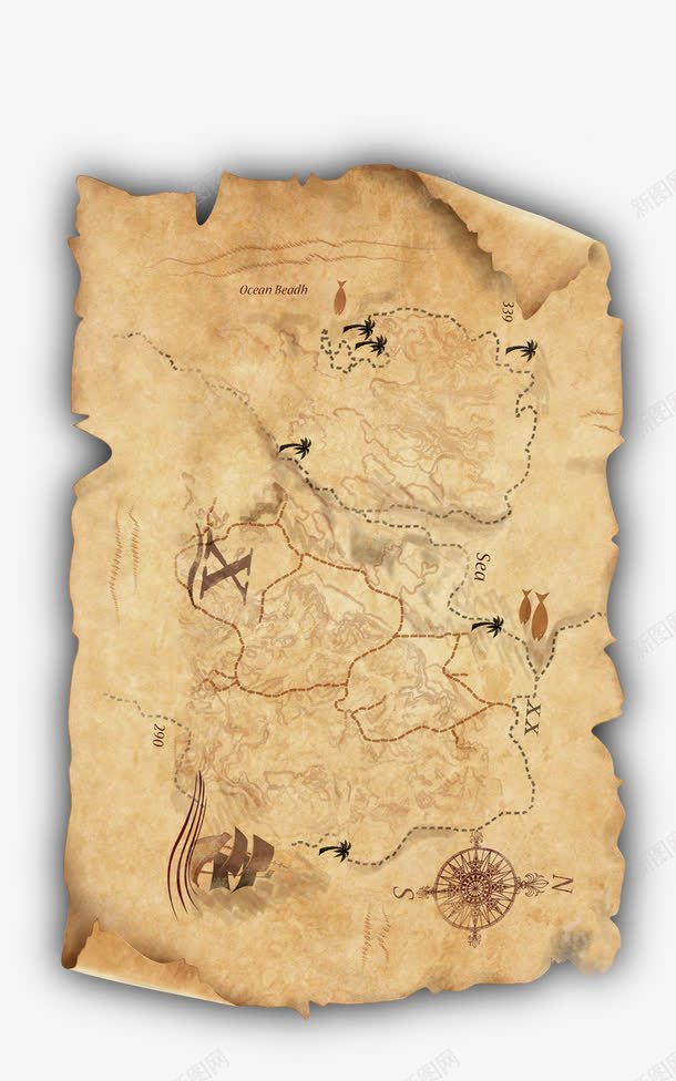 地图羊皮纸png免抠素材_新图网 https://ixintu.com 地图 复古 纸张 羊皮纸