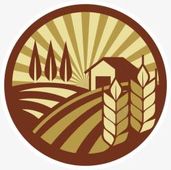 农庄标识稻谷图标标识logo高清图片