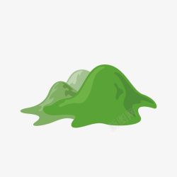 绿色音符的模型可爱的小山模型矢量图高清图片