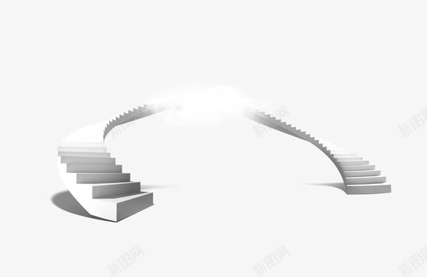 楼梯psd免抠素材_新图网 https://ixintu.com 企业文化 企业科技 白色楼梯