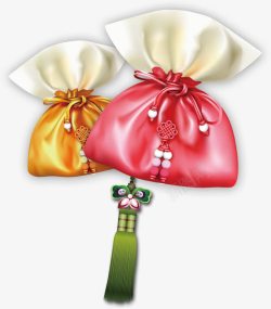 韩式香囊福袋装饰图案素材