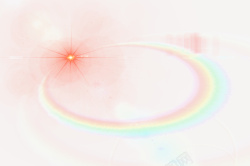 星光圆环背景彩虹光效圆环星光效果元素高清图片